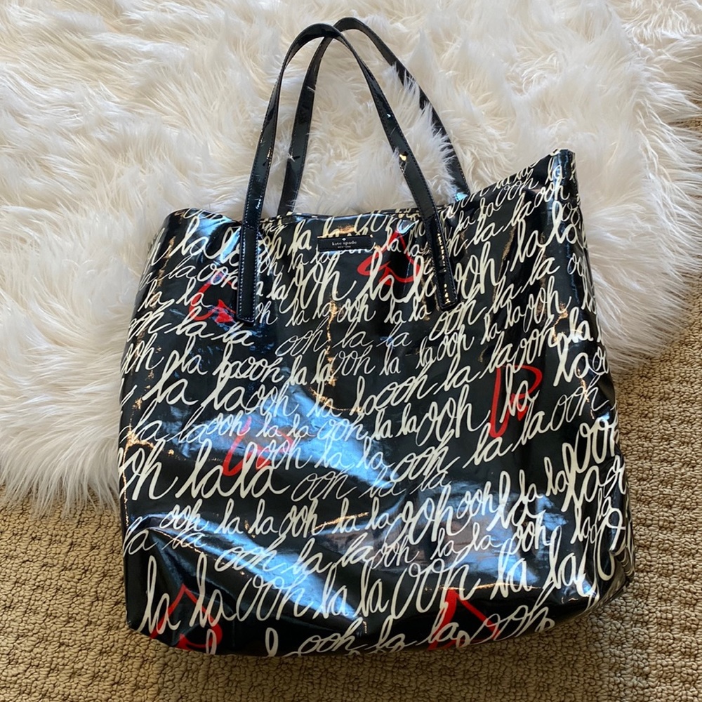 Kate Spade Ooh La La Heart French Tote Bag
